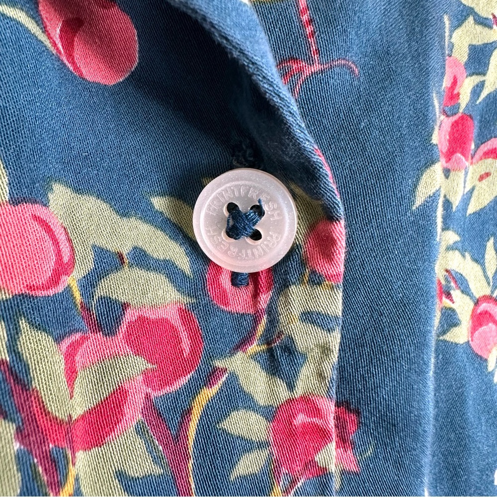 Printfresh Teal Floral & Hen Print Satin Short Pajama Set - Picture 8 of 16